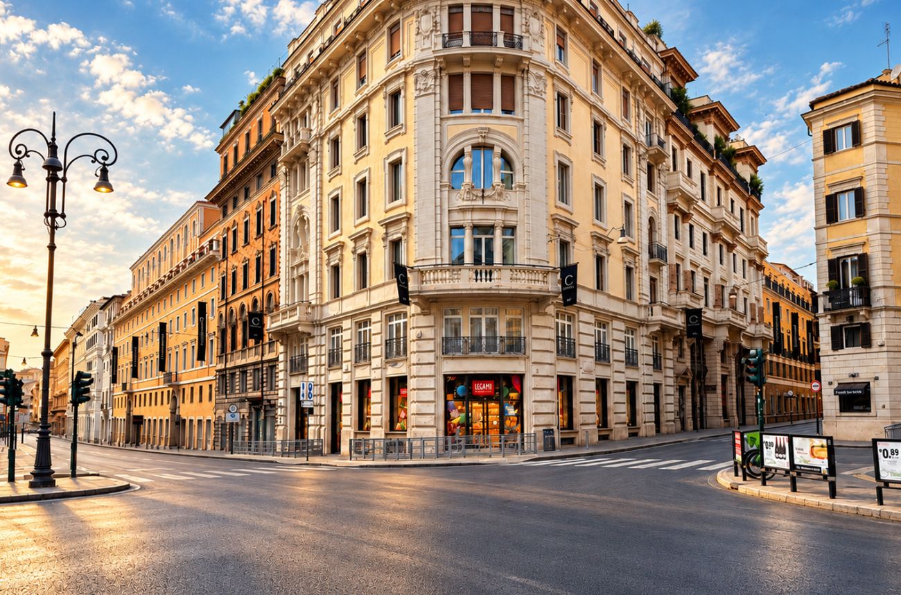 Il complesso di Via del Tritone a Roma, dall’acquerello alla fotografia